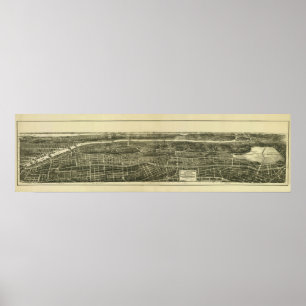 Bronx NY, 1897: impresión antigua