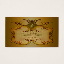 Bronze Scrolls Wedding Favor Tag