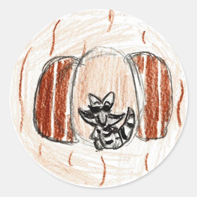 Brooke: Pegatina redonda (Anverso)