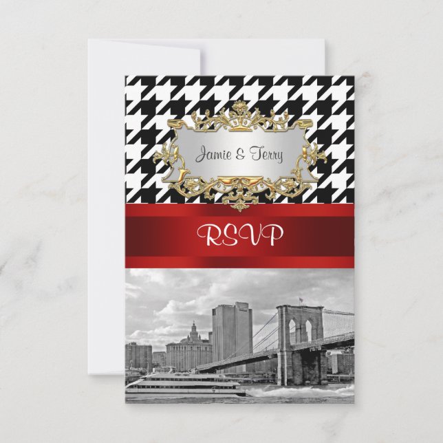 Brooklyn Bridge Blk Wht Houndstoth RSVP 1 (Anverso)