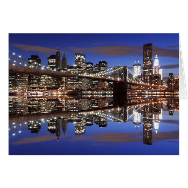 Brooklyn Bridge y Manhattan Skyline (Anverso (Horizontal))