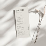 BROOKLYN Elegant Serif Boda Menú de cena<br><div class="desc">La suite de invitados a la boda de Brooklyn presenta un diseño sofisticado en una paleta refinada de lino y gris, que encarna elegancia y modernidad. Diseñadas con una letra serif, estas invitaciones exudan un encanto atemporal, haciéndolas perfectas para las parejas que buscan una invitación elegante y subestimada para su...</div>