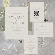 BROOKLYN Elegante Invitación a la boda moderna