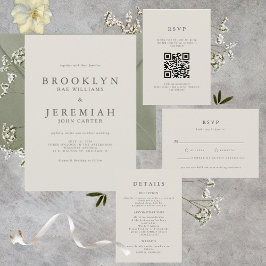BROOKLYN Elegante Invitación a la boda moderna