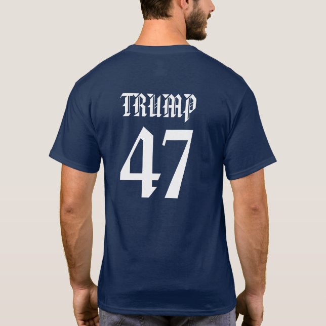 BROOKLYN TRUMP 47 VINTAGE JERSEY - BLUE (Reverso)