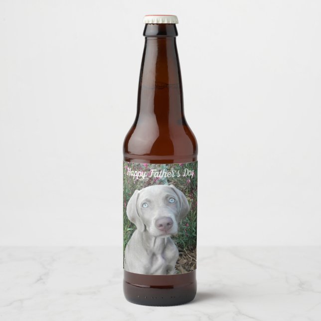 Brooklyn, Weimaraner, etiqueta personalizada de ce (Anverso)