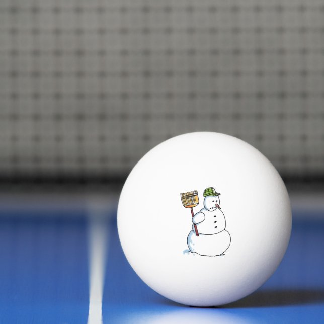 Broom Snowman bola de ping pong de 3 estrellas (Neto)