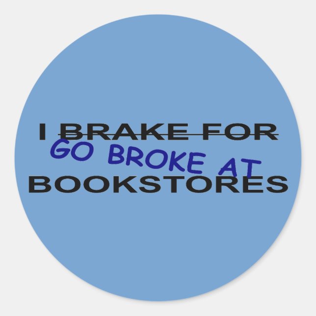 Brote de libros en librerías Pegatinas (Anverso)