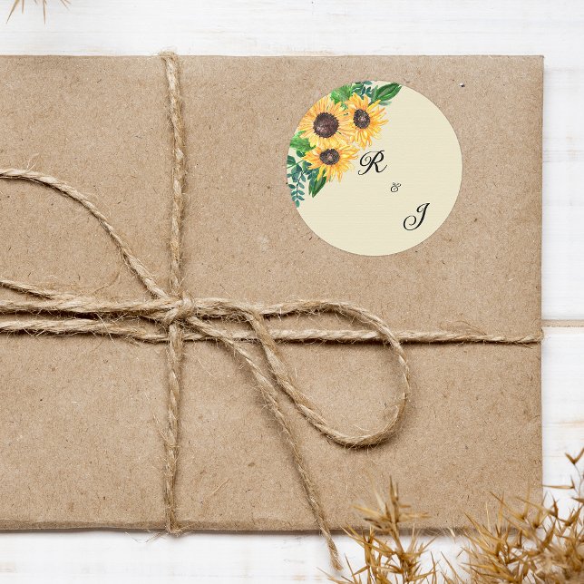 Brotes de girasol: Sello de monograma de Boda ruso (Subido por el creador)