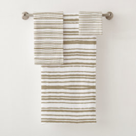 Brown Abstract Stripes Moderno Minimalista