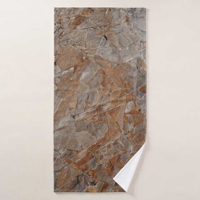 Brown and gray concrete frame (Toalla de baño)