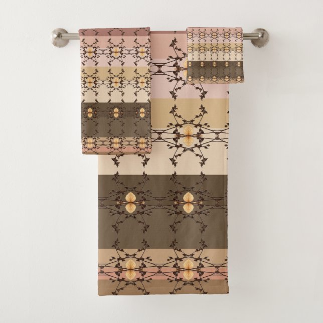 Brown And Peach Stripe (In situ)