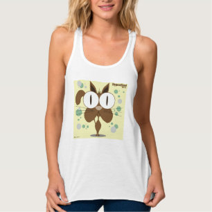 Brown Cat Women's Slim Fit Racerback Tank Top
