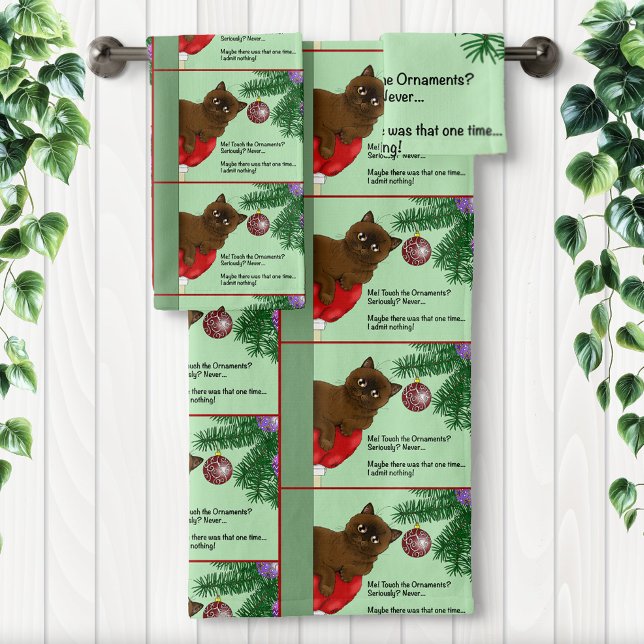 Brown Christmas Ornament Cat (Subido por el creador)