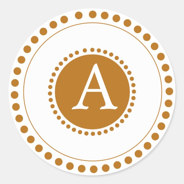 Brown de la Tierra - Sello para sobres personaliza (Anverso)