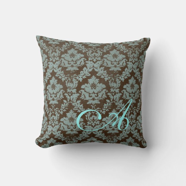 Brown/el trullo apenó la almohada personalizada (Anverso)