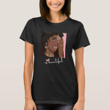 Brown es una bonita camiseta para Chicas marrones