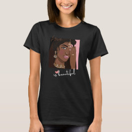 Brown es una bonita camiseta para Chicas marrones