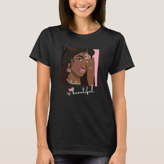 Brown es una bonita camiseta para Chicas marrones