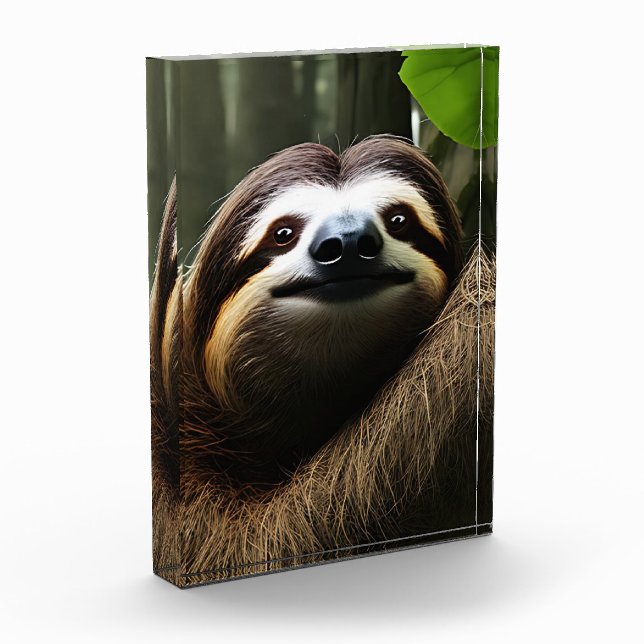 Brown Fuzzy Sloth, Bloque de fotos (Izquierda)