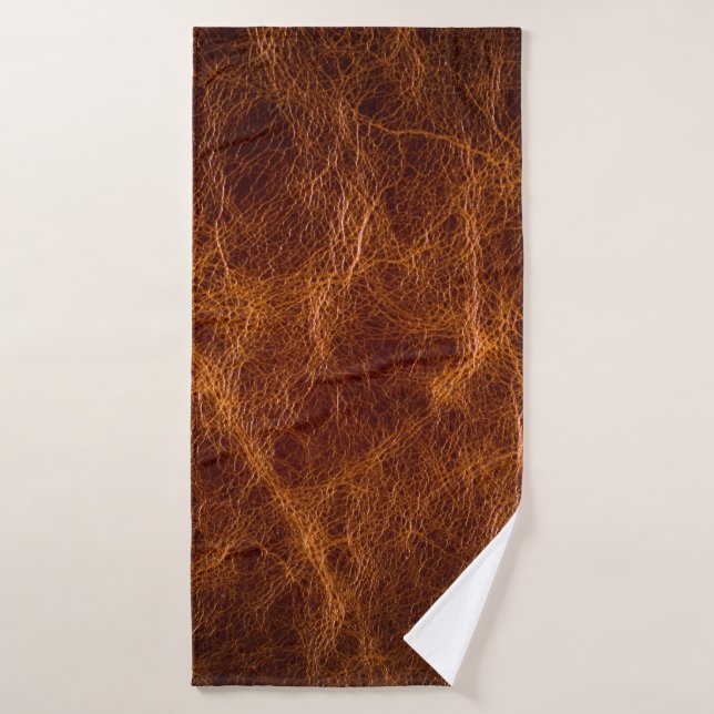Brown leather textureleather,texture,background,ar (Toalla de baño)