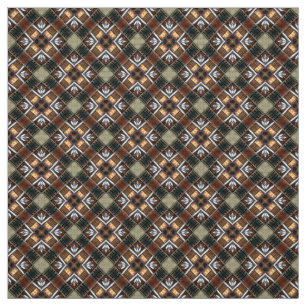 Brown oscuro y tela de tapicería azul