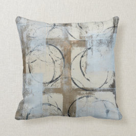 Brown "puesto a tierra" y almohada gris del arte