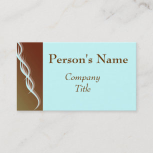 Brown retro y tarjeta de visita azul