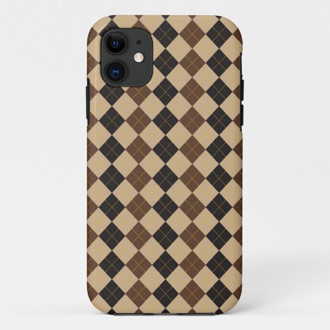 Brown Sencillamente Plaid There iPhone 5/5S funda (Reverso)