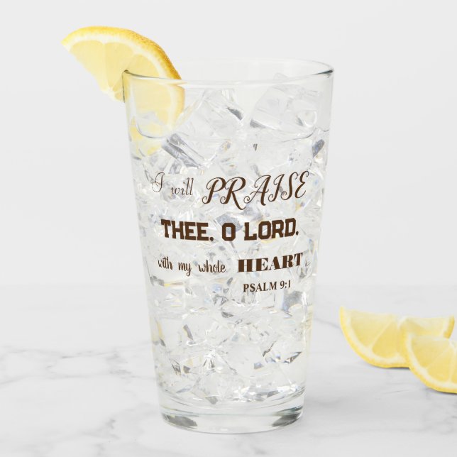 BROWN THANKSGIVING PSALM 9:1 (Anverso (hielo))