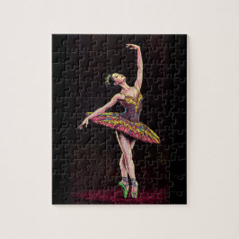 Brown Tutu Ballerina Puzzle – Stunning Dance Art w
