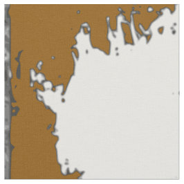 Brown y tela blanca de la impresión de la vaca