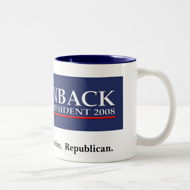 BROWNBACK PARA la taza del PRESIDENTE café (Derecha)