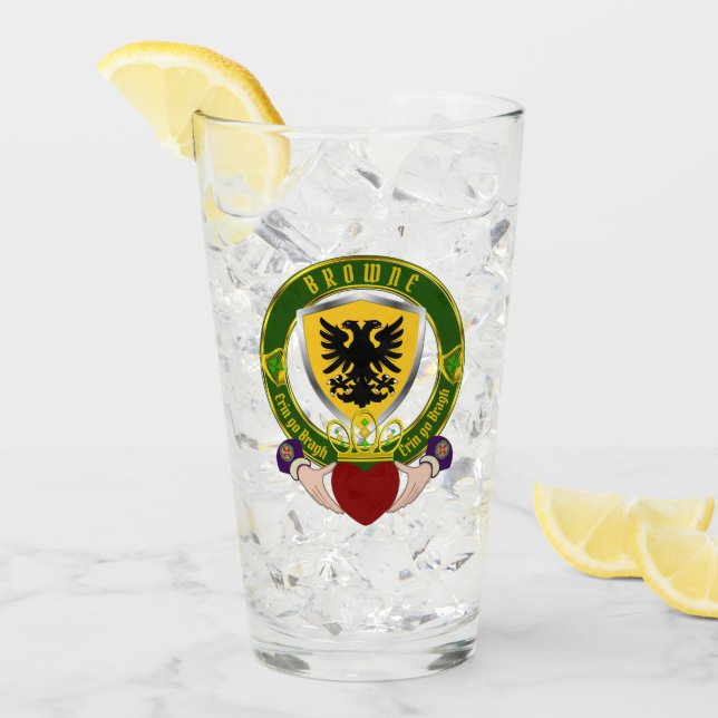 Browne Irish Shield y Claddagh Pint (Anverso (hielo))