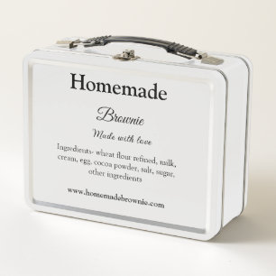 Brownie casero hecho con amor agregar texto sitio