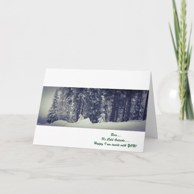 Brrr....Es tarjeta de nota externa fría (Anverso)