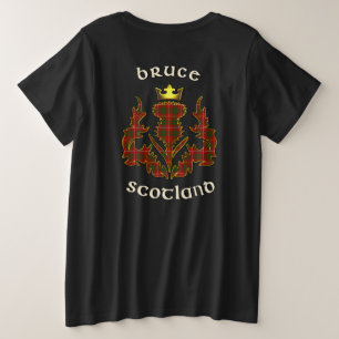 Bruce Clan Badge & Tartan w/Motto T-Shirt