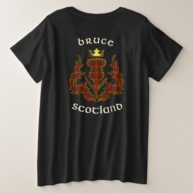 Bruce Clan Badge & Tartan w/Motto T-Shirt