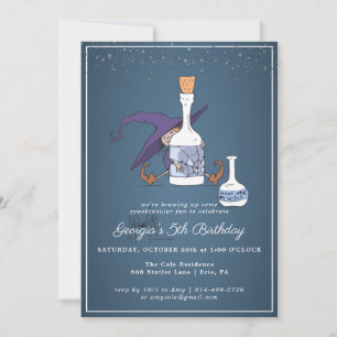 Bruja Adorable   Invitación de cumpleaños de Hallo