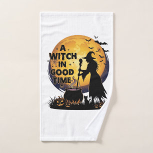 Bruja Buen Tiempo Halloween Luna Caldero_1