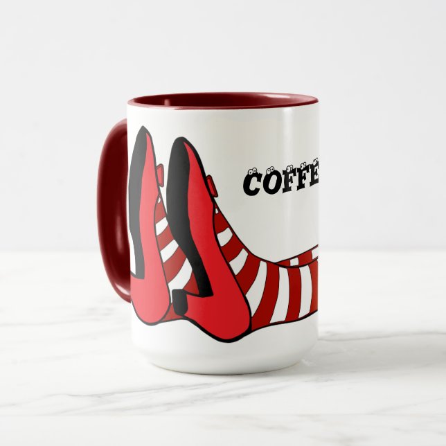 Bruja Cansada Taza de Halloween (Anverso izquierdo)