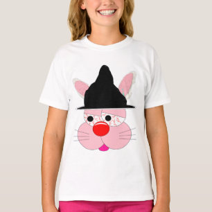 Bruja Conejo Bonito Halloween - Camiseta Gráfica d