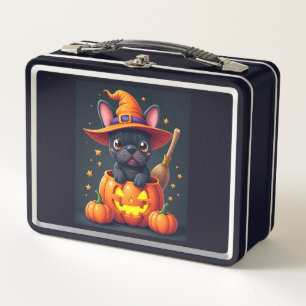 Bruja de Bulldog Francés Calabaza Halloween Hombre