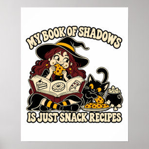 Bruja de Cocina Grimoire de Snacks Arte Divertido