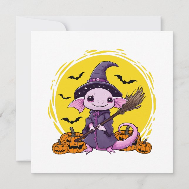 Bruja de Halloween de Ajolote Lindo (Anverso)