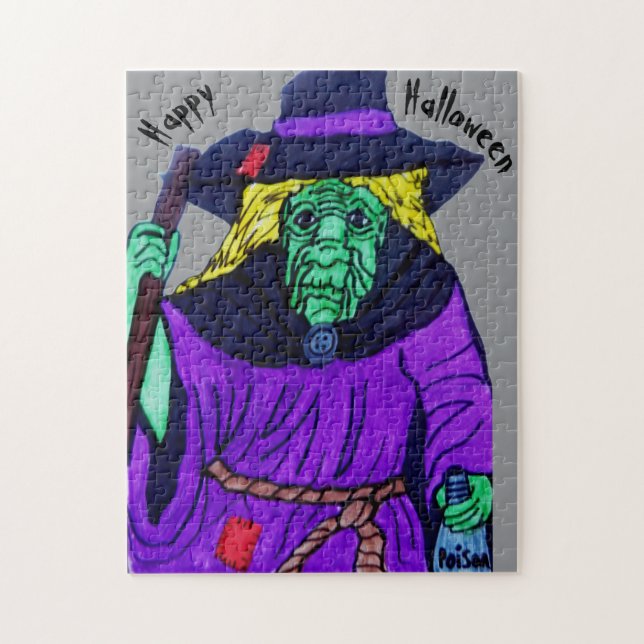 BRUJA DE HALLOWEEN ROMPECABEZAS (Vertical)