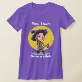 Bruja de Halloween SÍ PUEDO CONDUCIR UNA Camiseta 
