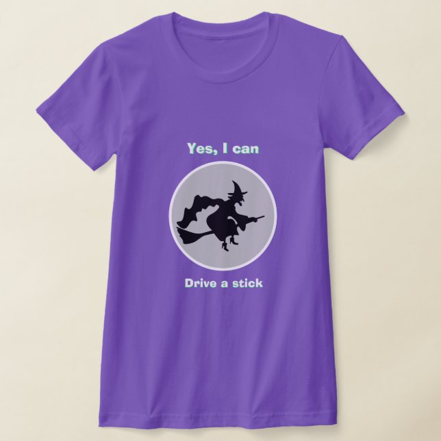 Bruja de Halloween SÍ PUEDO CONDUCIR UNA Camiseta  (Distribución)