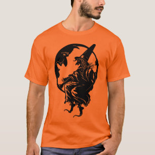 bruja del art déco de los años 30 y camiseta de