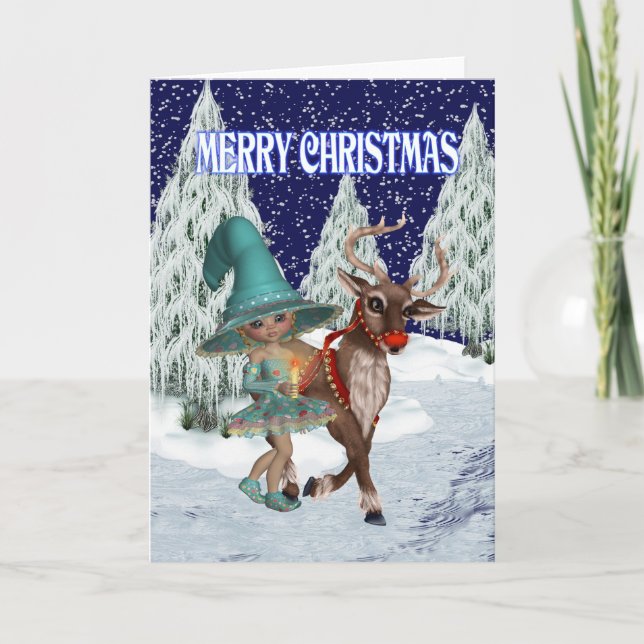 Bruja del navidad y el reno (Anverso)